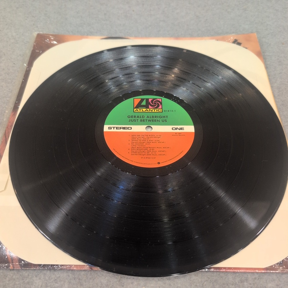 Gerald Albright Just Between Us Vinyl LP 1987 Atlantic Records 81813-1 Jazz R&B - Picture 3 of 4